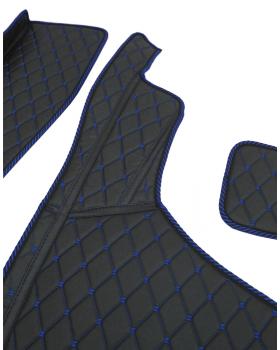 3D Коврик DAF 107 Черный/ Синий-foto4