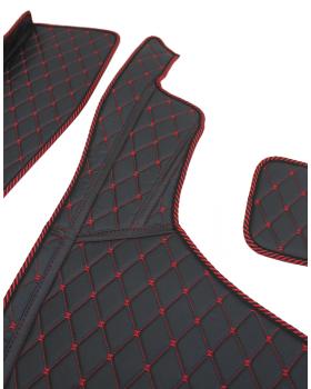 3D Коврик DAF 107 Черный/ Красный-foto5