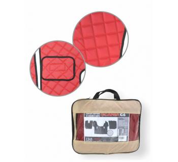 Коврик стеганный SCANIA R6 АКПП 2018 г.в красный-foto2