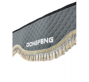 Ламбрекен и уголки из экокожи DONGFENG Серый-foto2