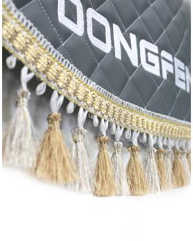 Ламбрекен и уголки из экокожи DONGFENG Серый-foto3