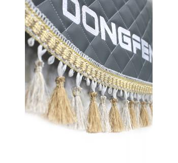 Ламбрекен и уголки из экокожи DONGFENG Серый-foto3