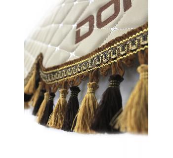 Ламбрекен и уголки из экокожи DONGFENG Бежевый темный-foto3