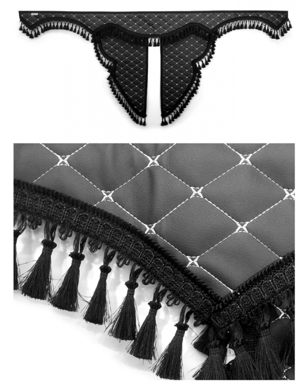  Ламбрекен с уголками на лобовое окнов Газель Некст