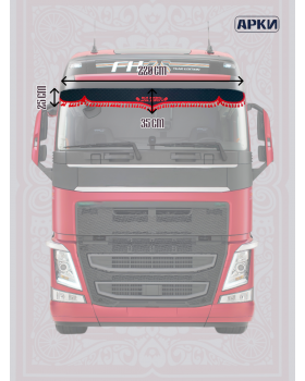 Ламбрекен и уголки из экокожи Joker Вся жизнь-игра дорога черный/красный-foto5