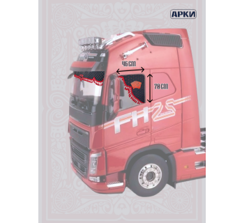 Ламбрекен и уголки из экокожи Joker Вся жизнь-игра дорога черный/красный-foto6