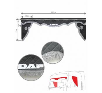 Ламбрекен и уголки DAF из экокожи 