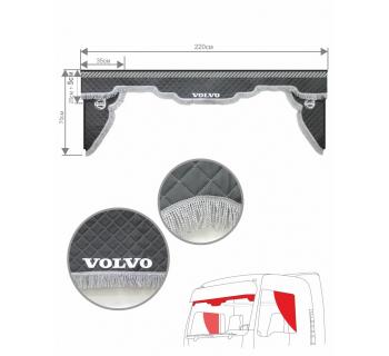 Ламбрекен и уголки VOLVO из экокожи 