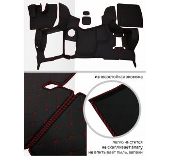 3D Коврик SHACMAN X3000 рестайлинг Черный/Красный-foto2