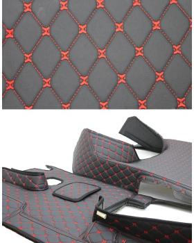 3D Коврик DAF 107 Черный/ Красный-foto3