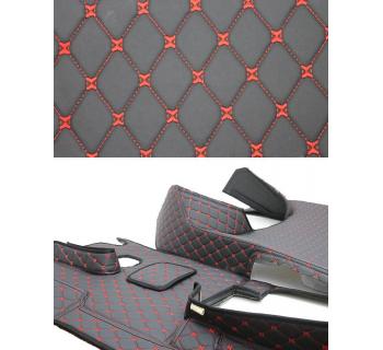 3D Коврик DAF 107 Черный/ Красный-foto3