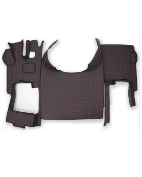 3D Ковры DAF 105 АКПП Черный-красный