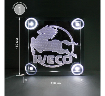 Светодиодная табличка IVECO 150*150мм