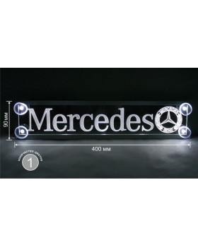 Светодиодная табличка MERCEDES 400*90мм