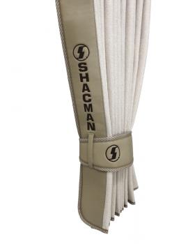 Шторы лобового окна SHACMAN (90х220) бежевый/ темно-бежевый-foto3