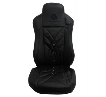 Чехлы SITRAK MAX Original Экокожа вышивка Черный-foto3