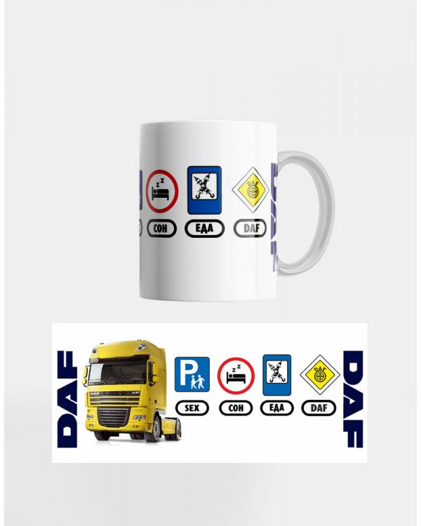 Кружка керамическая DAF