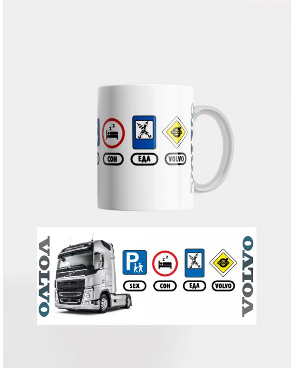 Кружка керамическая с логотипом VOLVO