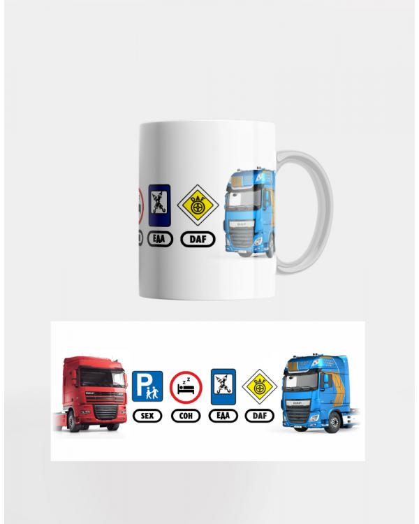 Кружка керамическая DAF