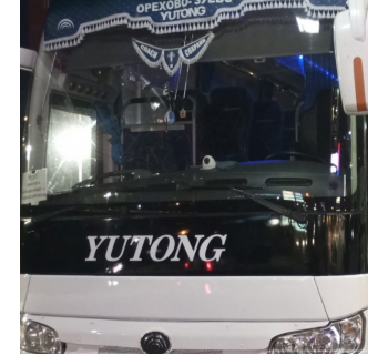  Ламбрекен лобового окна YUTONG кабрио синий-foto3