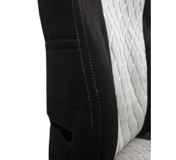 Чехлы SHACMAN X6000 с вышивкой кабрио коричневый/бежевый-foto5