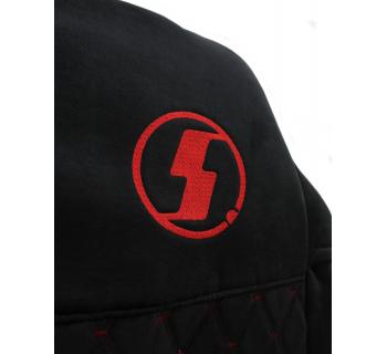 Чехлы SHACMAN X6000 с вышивкой кабрио черный/красный-foto3