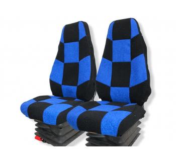 Чехлы VOLVO FH Шахмат астра синий