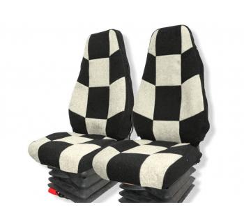 Чехлы VOLVO FH Шахмат астра белый