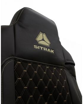 Чехлы SITRAK MAX Original Велюр Экокожа Коричневый/Коричневый-foto6