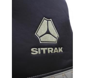 Чехлы SITRAK MAX Original Велюр Экокожа Бежевый/Коричневый-foto3