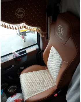 Чехлы DONGFENG Велюр и экокожа Беж/Паприка с вышивкой
