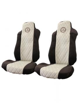 Чехлы MERCEDES Actros MP3 Кабрио Коричневый/Бежевый Чехлы MERCEDES Actros MP3 Кабрио Коричневый/Бежевый