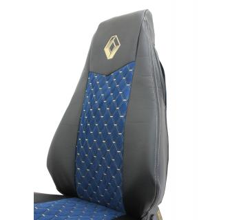 Чехлы RENAULT PREMIUM Черный/Синий-foto2