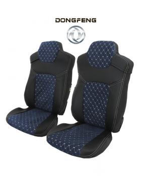 Чехлы DONGFENG Велюр и экокожа Синий/Черный