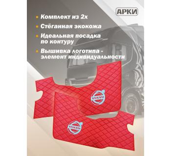 Накладки на дверные карты VOLVO FH16 Красные-foto2