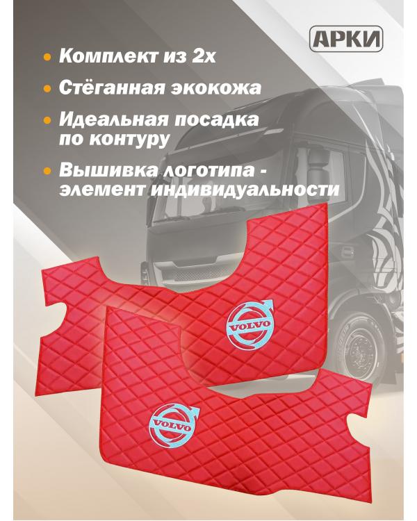 Накладки на дверные карты VOLVO FH16 Коричневый