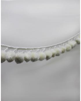  Бахрома для штор Помпон Белый 8,8 см-foto2