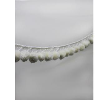  Бахрома для штор Помпон Белый 8,8 см-foto2
