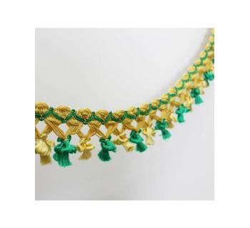  Бахрома Фонарик золото/зеленый-foto2