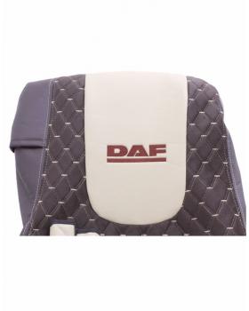 Чехлы DAF 105-106 Э/К Бежевая с вышивкой-foto2