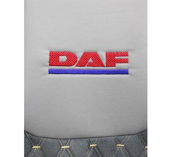 Чехлы DAF 105-106 Э/К Серая вышивка-foto2