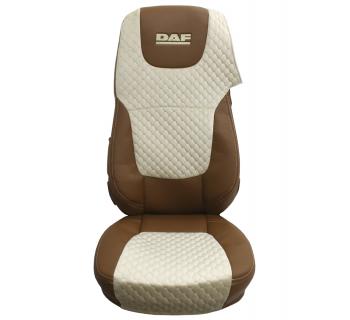 Чехлы DAF 105 LX Велюр Экокожа вышивка Бежевый/ Fox-foto2