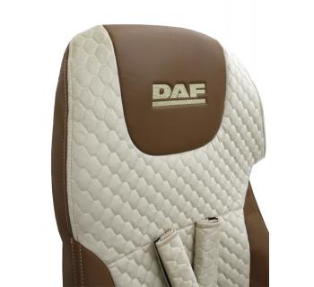 Чехлы DAF 105 LX Велюр Экокожа вышивка Бежевый/ Fox-foto3