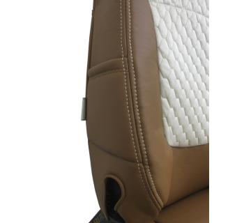 Чехлы DAF 105 LX Велюр Экокожа вышивка Бежевый/ Fox-foto5