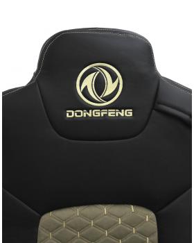 Чехлы DONGFENG Кабрио и экокожа Черный/Бежевый вышивка-foto3