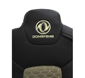 Чехлы DONGFENG Кабрио и экокожа Черный/Бежевый вышивка-foto3