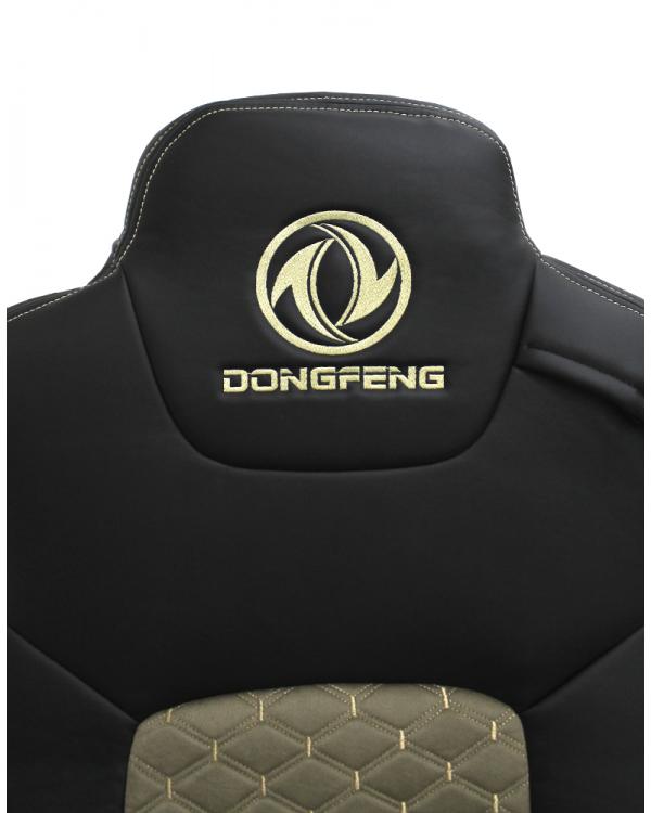 Чехлы DONGFENG Кабрио и экокожа Черный/Бежевый вышивка