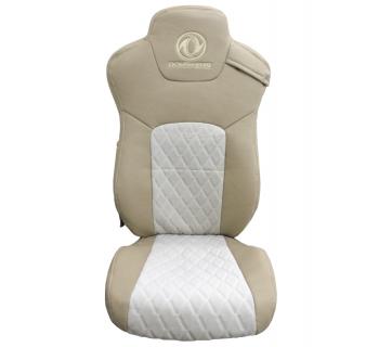 Чехлы DONGFENG Кабрио и экокожа Бежевые вышивка-foto2