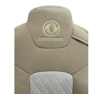 Чехлы DONGFENG Кабрио и экокожа Бежевые вышивка-foto3