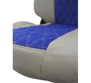 Чехлы FAW кабрио/экокожа темно-бежевый/синий-foto2